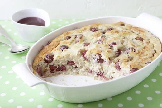 recipe image Grießauflauf mit Kirschen