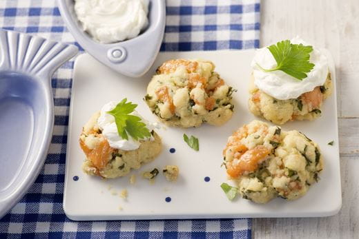 recipe image Herzhafte Plätzchen mit Lachs