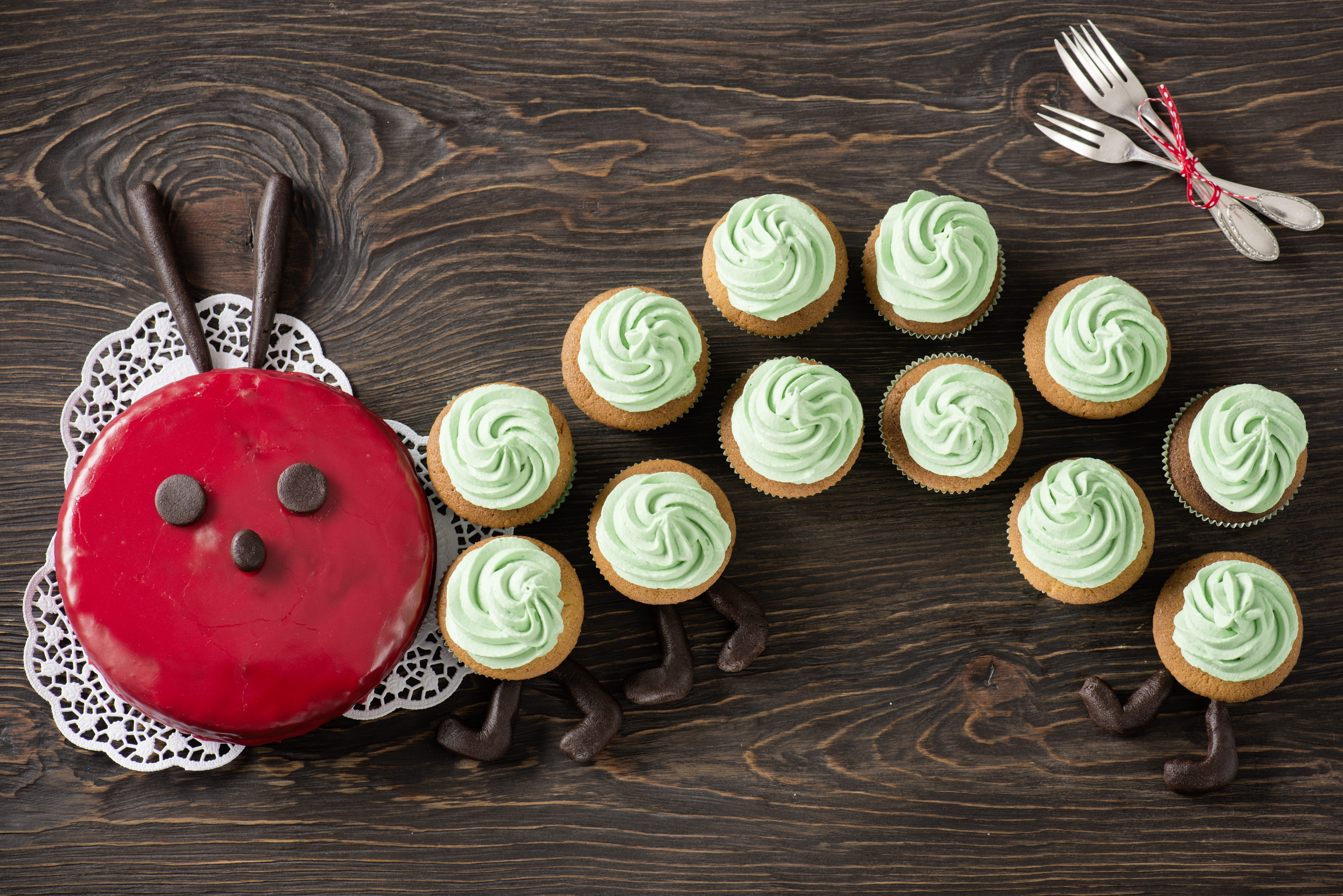 recipe image Die kleine Kuchen-Raupe